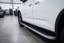 Ford Connect 2021- гг. Боковые Подножки Tayga Grey (2 шт., Алюминий) фото 1