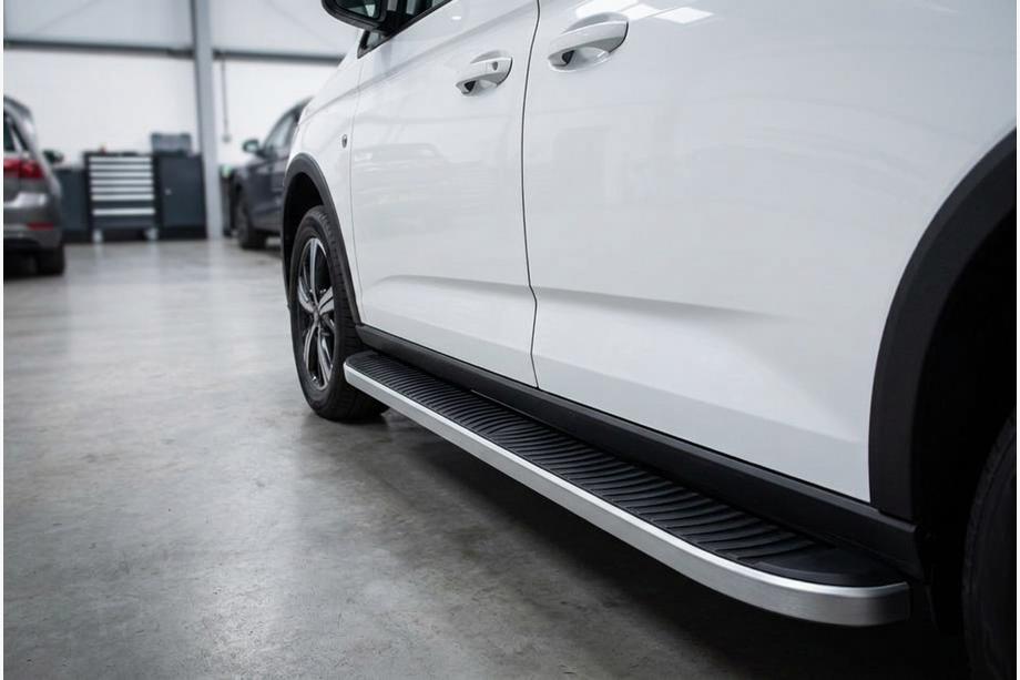 Ford Connect 2021- гг. Боковые Подножки Tayga Grey (2 шт., Алюминий) Image