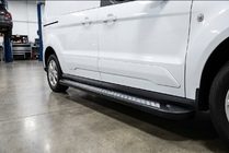 Ford Connect 2021- гг. Боковые Подножки Vision New Black (2 шт., Алюминий) Стандартная база фото 1