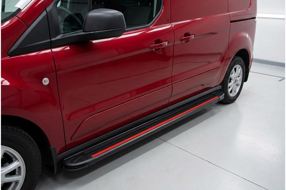 Ford Connect 2021- гг. Боковые Подножки Maya Red (2 шт., Алюминий) Image