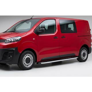 Боковые пороги Fullmond (2 шт., алюминий) Opel Zafira Life 2019- гг. фото 1