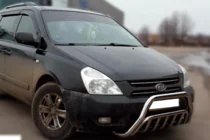 Kia Carnival 2002-2013 гг. Передняя Дуга WT002 (2006-2013, Нержавейка) фото 2