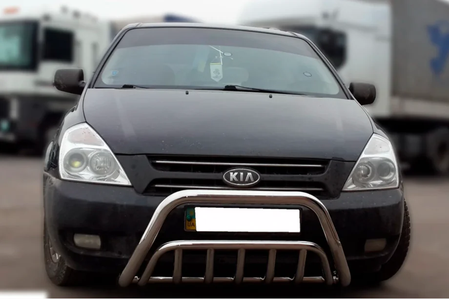 Kia Carnival 2002-2013 гг. Передняя Дуга WT002 (2006-2013, Нержавейка) Image