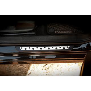 Накладки на пороги (Dotline, 4 шт., нержавейка) Volkswagen Passat B6 2006-2012 гг. фото 2