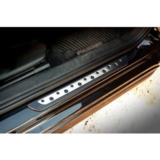 Накладки на пороги (Dotline, 4 шт., нержавейка) Volkswagen Passat B6 2006-2012 гг. фото 1