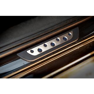 Накладки на пороги (Dotline, 4 шт., нержавейка) Volkswagen Passat B6 2006-2012 гг. фото 4