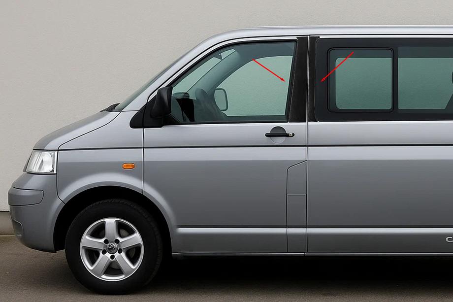 Volkswagen T5 Caravelle 2004-2010 гг. Накладки на дверные стойки EuroCap Image