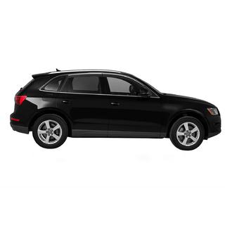 Ветровики с хромированным молдингом Niken Luxury (4 шт) Audi Q5 2008-2017 гг. фото 3