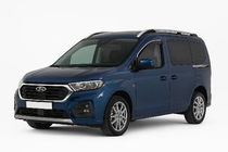 Ford Connect 2021- гг. Ветровики с хромированным молдингом Niken Luxury (2 шт) фото 1