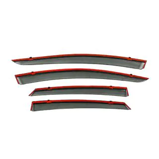 Ветровики с хромированным молдингом Niken Luxury (SD, 4 шт) фото 3