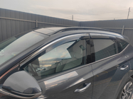 Hyundai Tucson NX4 2021- гг. Ветровики с хромированным молдингом Niken Luxury (4 шт) фото 5