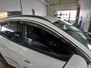Hyundai Tucson NX4 2021- гг. Ветровики с хромированным молдингом Niken Luxury (4 шт) фото 1