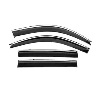 Ветровики с хромированным молдингом Niken Luxury (4 шт)
