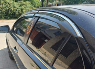 Mitsubishi Lancer X 2008- гг. Ветровики с хромированным молдингом Niken Luxury (4 шт) фото 3