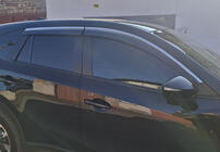 Mazda CX-5 2012-2017 гг. Ветровики с хромированным молдингом Niken Luxury (4 шт) фото 3