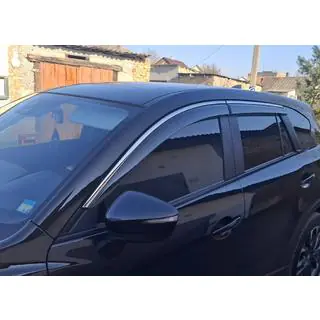 Ветровики с хромированным молдингом Niken Luxury (4 шт)