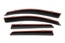 Nissan Qashqai 2007-2010 гг. Ветровики с хромированным молдингом Niken Luxury (4 шт) фото 3