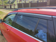 Skoda Octavia III A7 2013-2019 гг. Ветровики с хромированным молдингом Niken Luxury (SW, 4 шт) фото 2