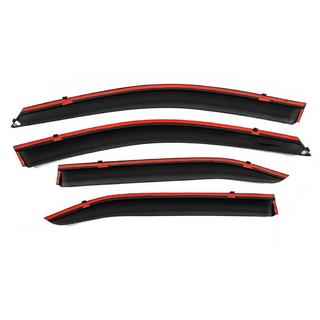 Ветровики с хромированным молдингом Niken Luxury (EU, 4 шт) Toyota Camry 2006-2011 гг. фото 3