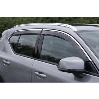 Ветровики с хромированным молдингом Niken Luxury (4 шт) Volvo XC40 2018- гг. фото 1