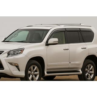 Ветровики с хромированным молдингом Niken Luxury (6 шт) Lexus GX460 2009-2023 гг. фото 1