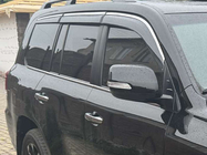 Lexus LX570/450d 2008-2022 гг. Ветровики с хромированным молдингом Niken Luxury (2008-2015, 6 шт) фото 1