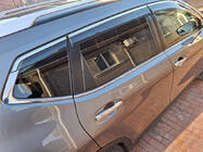 Nissan X-trail T32/Rogue 2014-2021 гг. Ветровики с хромированным молдингом Niken Luxury (6 шт) фото 2