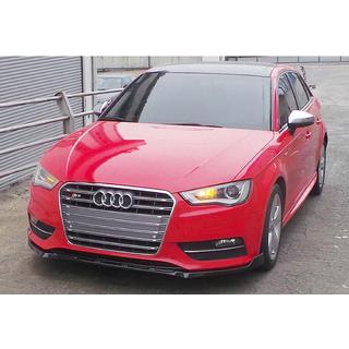 Передняя лип-накладка DPT V-3 (Sedan/HB, черный глянец) Audi A3 2012-2020 гг. фото 3
