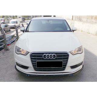 Передняя лип-накладка DPT V-3 (Sedan/HB, черный глянец) Audi A3 2012-2020 гг. фото 4
