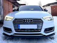 Audi A4 B9 2015-2024 гг. Передняя лип-накладка DPT V-1 (для S-Line, 2015-2019, черный глянец) фото 5