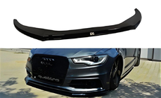 Audi A5 2007-2015 гг. Передний Лип-спойлер DPT (для S-Line, 2011-2015, Черный Глянец) фото 4