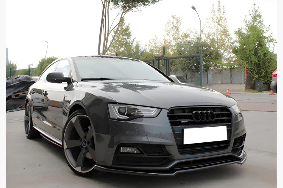 Audi A5 2007-2015 гг. Передний Лип-спойлер DPT (для S-Line, 2011-2015, Черный Глянец) Image