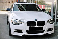BMW 1 серия F20/F21 2011-2019 гг. Передний сплиттер DPT V-3 (Для M Performance Style, Черный Глянец) фото 3