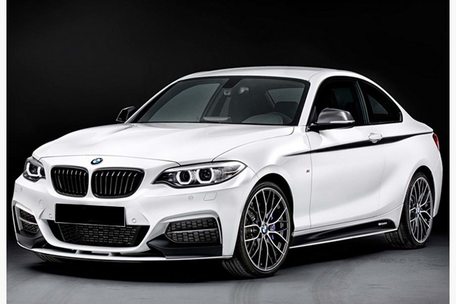 BMW 2 серия F22/F23 2014-2021 гг. Передний лип-спойлер DPT V-2 (Для M Performance, Черный Глянец) Фото 1