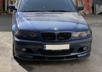 BMW 3 серия E46 1998-2006 гг. Передний лип DPT V-1 (Для M Sport, Черный Глянец) фото 3