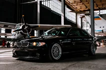 BMW 3 серия E46 1998-2006 гг. Передний лип DPT V-2 (Для M Sport, Черный Глянец) фото 3