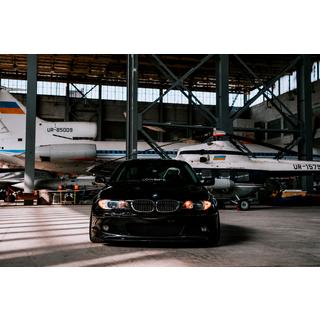 Передний лип DPT V-2 (Для M Sport, Черный Глянец) BMW 3 серия E46 1998-2006 гг. фото 4