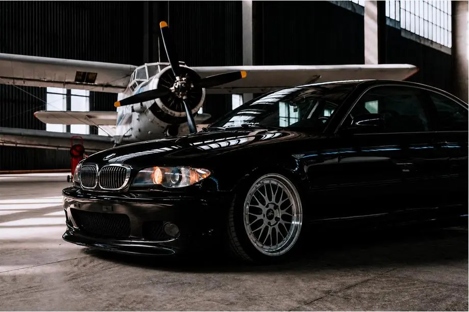 BMW 3 серия E46 1998-2006 гг. Передний лип DPT V-2 (Для M Sport, Черный Глянец) Image