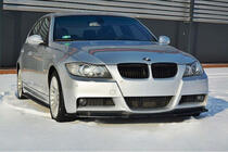 BMW 3 серия E90/E91 2005-2011 гг. Передний лип DPT (для E90 M-Sport 2005-2008, черный глянец) фото 3