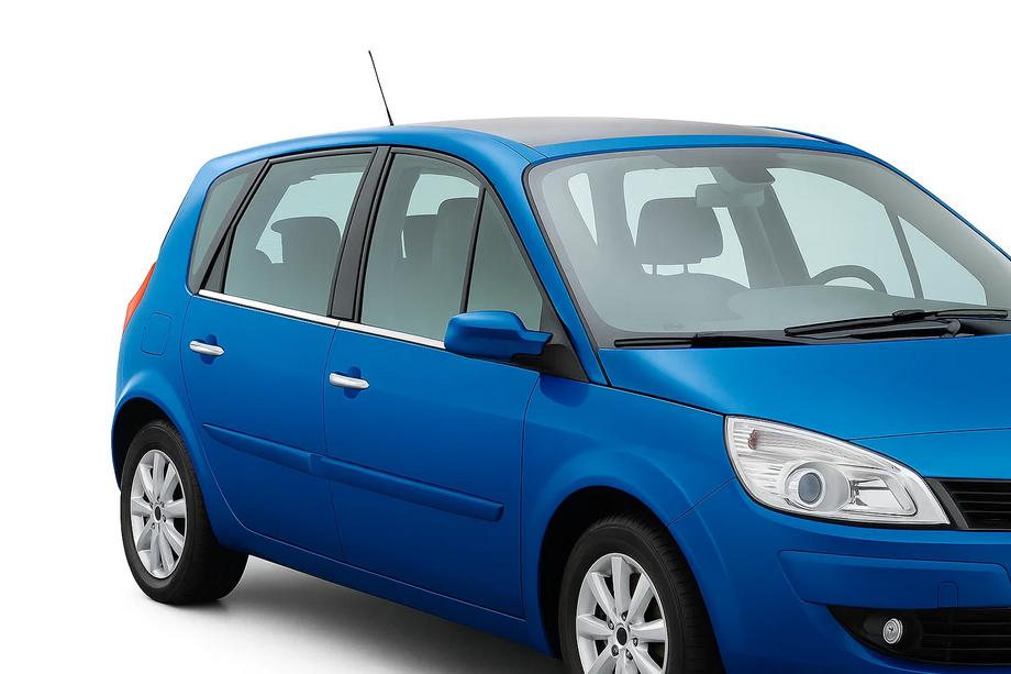 Renault Scenic 1998-2003 гг. Наружные Окантовки Окон Нержавеющая Сталь (4 шт) Image