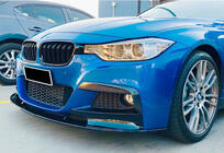 BMW 3 серия F30/F31 2012-2019 гг. Передний лип-спойлер DPT (для M Performance, черный глянец) фото 3