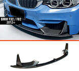BMW 3 серия F30/F31 2012-2019 гг. Передний сплиттер DPT V-3 (Для M3 F80, Черный Глянец) фото 1