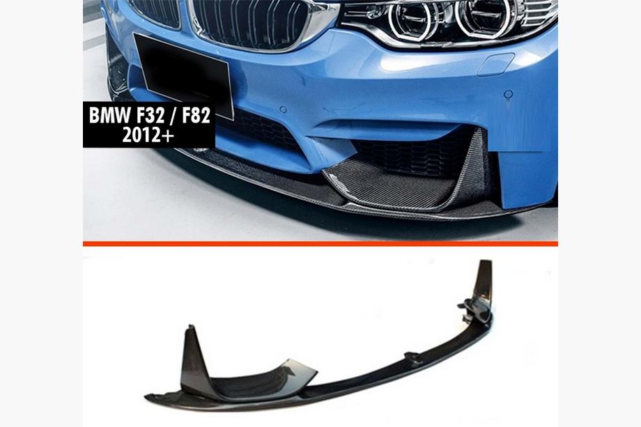 BMW 3 серия F30/F31 2012-2019 гг. Передний сплиттер DPT V-3 (Для M3 F80, Черный Глянец) Image