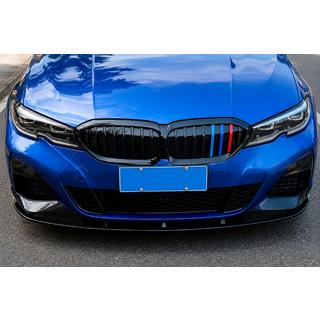 Передний лип-спойлер DPT V-2 (Для M Technic, Черный Глянец) BMW 3 серия G20/G21 2018- гг. фото 2