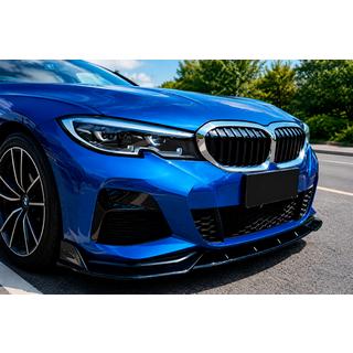 Передний лип-спойлер DPT V-2 (Для M Technic, Черный Глянец) BMW 3 серия G20/G21 2018- гг. фото 1