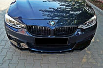 BMW 4 серия F32/F33/F36 2012-2020 гг. Передний сплиттер DPT V-2 (для M-Sport, черный глянец) фото 3