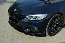 BMW 4 серия F32/F33/F36 2012-2020 гг. Передний сплиттер DPT V-2 (для M-Sport, черный глянец) фото 1