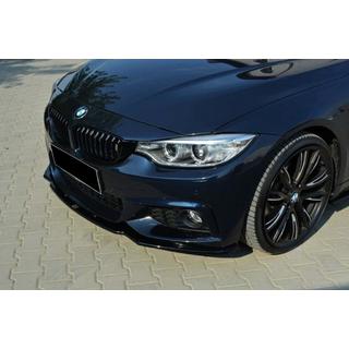 Передний сплиттер DPT V-2 (для M-Sport, черный глянец) BMW 4 серия F32/F33/F36 2012-2020 гг. фото 1