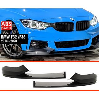 Передний лип-спойлер DPT V-4 (для M Technic, Черный Глянец) BMW 4 серия F32/F33/F36 2012-2020 гг.