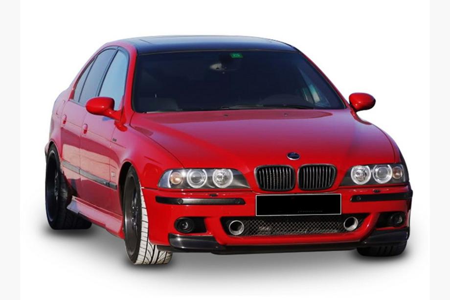 BMW 5 серия E39 1996-2003 гг. Передний сплиттер DPT (для M5, черный глянец) Фото 1